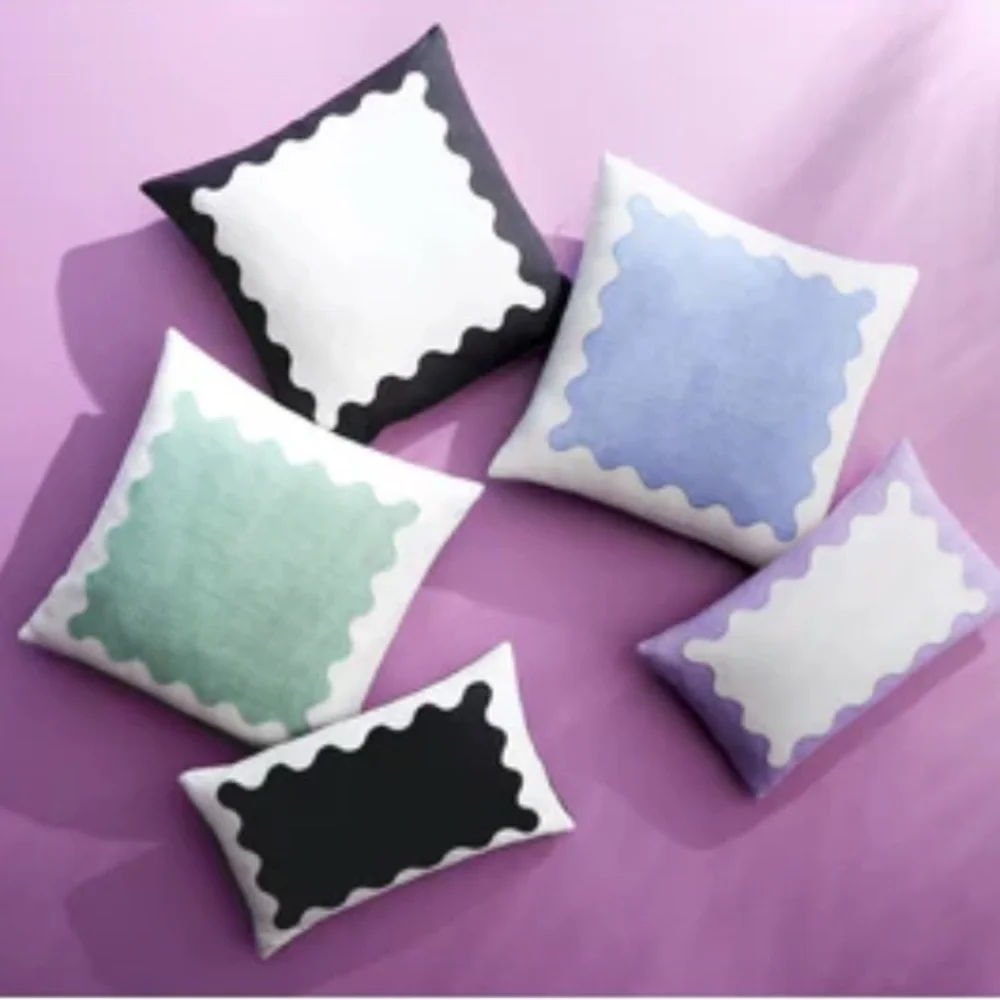 Jonathan Adler Ripple Square Throw Pillow Cover